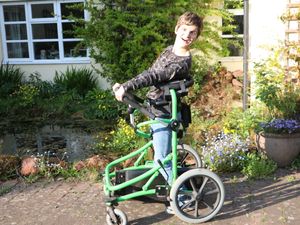 Supporting image for story: Woman who can't walk unaided planning major walking challenge to raise money for Ukraine