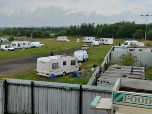 Supporting image for story: Travellers pitch up next to Hednesford Town ground