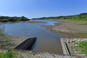 Tittesworth Reservoir was lower than usual earlier this year, however, residents were told not a worry