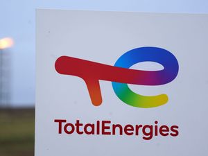 A TotalEnergies sign