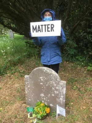 Clun Valley Quakers protest at the Africans' Graves in Bishop's Castle