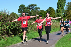 Runners taking part in the Stafford 10k