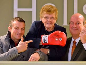 Supporting image for story: Joshua's glove raises £380 for cancer charity 