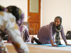 Supporting image for story: Debo puts faith in yoga sessions to help reduce isolation in Wolverhampton 