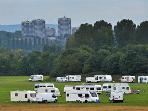 Supporting image for story: Travellers pitch up at Aldridge Airport for second time in four weeks