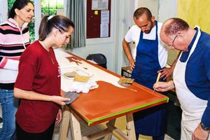 Supporting image for story: Students from Bethlehem create artwork for display in Lichfield Cathedral