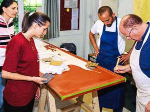 Supporting image for story: Students from Bethlehem create artwork for display in Lichfield Cathedral