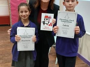Supporting image for story: John Wheeldon Primary Academy pupil wins Stafford MP's Christmas card competition