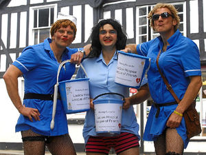 Supporting image for story: Ludlow drag nurses row: Couple from France vow to double cash raised – if health chief apologises