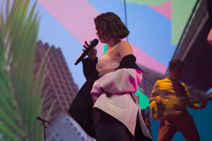 Dua Lipa at Birmingham's Genting Arena. Pic: Emma Turner