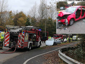 Supporting image for story: Driver, 89, airlifted to hospital with head injury after Telford crash