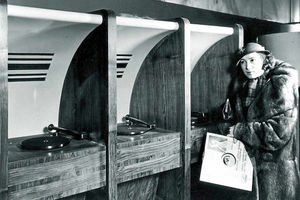Anyone remember these? Listening stations were a feature of top HMV shops in the 1930s