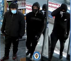 Police want to speak to these three men. Photo: West Midlands Police
