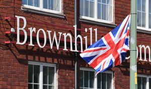 Scores of flags have been placed around Brownhills