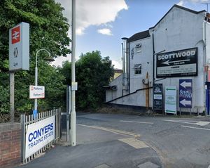 The entrance to the Steamyard, Lye