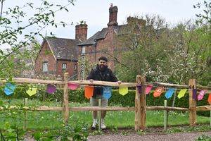 Operations Manager Arun Chand with the new fencing.