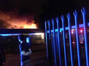 Supporting image for story: IN PICTURES: 45 firefighters tackle blaze at former council office in Willenhall