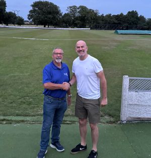 Alan Matkin with event winner Chris Young