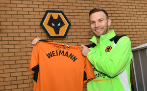Andreas Weimann after signing for Wolves 
