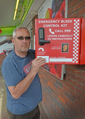 Anthony Barrett raised money to install a bleed control kit in the Walsall estate where Reagan Asbury was stabbed to death