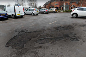 Damage to the car park by the council