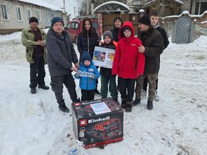 Supporting image for story: Cannock groups help Ukrainian families with essential power generators