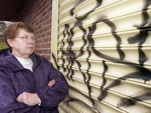 Supporting image for story: Vandals in spray can attack on park hub