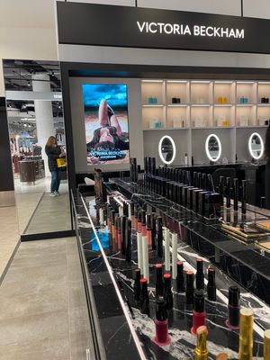 Victoria Beckham make up counter in Selfridges in Birmingham