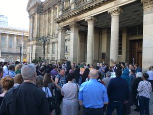 Supporting image for story: Birmingham vigil to Manchester terror attack victims evacuated after descending into angry scenes