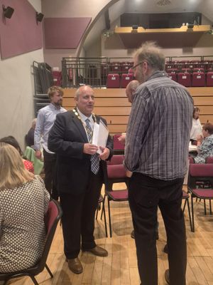 Businesses help launch “Make It Market Drayton” at packed event. Picture: Make It Market Drayton