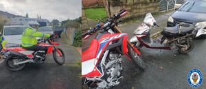 West Midlands Police seized a number of off-road bikes as part of Operation Advance. PIC: West Midlands Police
