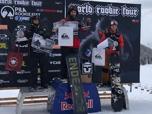 Supporting image for story: Snow star Gabriel is on top of the world