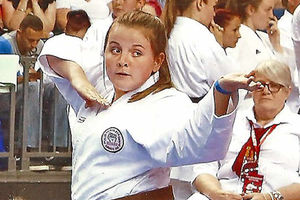 Robyn in action on her way to an impressive silver