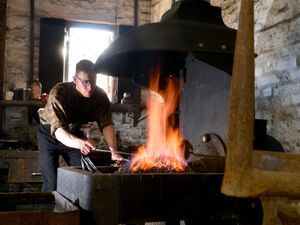 Supporting image for story: New Blists Hill blacksmith takes visitors back to industrial revolution