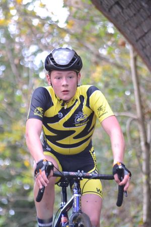 U16 rider Charlie Beech