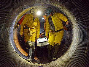 Supporting image for story: Emergency! Teams gather for Ironbridge Gorge 'disaster'