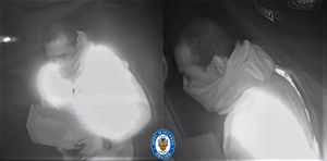 The man posing as a delivery driver moments before he attacked
