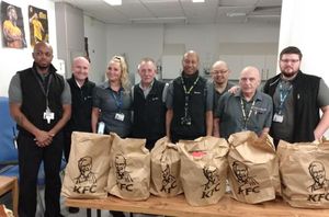 New Cross Hospital also received a large supply of food from KFC in Oxley