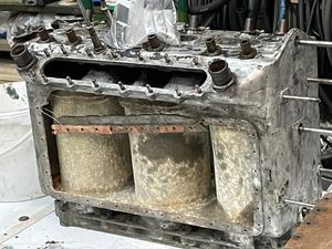 Frost damaged engine block in Sunbeam 1000hp