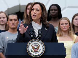 Supporting image for story: Kamala Harris secures endorsement of former speaker Nancy Pelosi