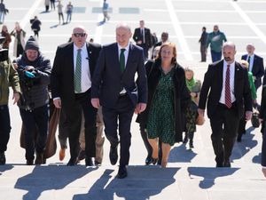Supporting image for story: Irish premier marking 250 years of US independence during visit to Philadelpia