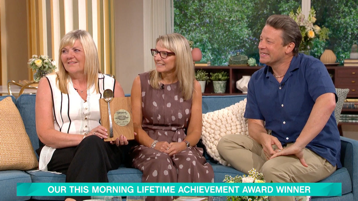 Jamie Oliver surprises Walsall teacher live as the winner of the This Morning Lifetime Achievement Award