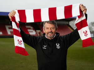 Kidderminster Harriers boss Phil Brown.