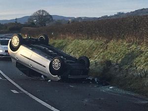 Supporting image for story: Police warning about icy conditions after car overturns in A49 Christmas morning crash