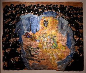 Thought-provoking pieces such as Spirit of the Carnival, by Tam Joseph from 1982 will be available to see