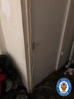 An electrical wire was used as a makeshift lock on a bedroom door at the flat where three-year-old Kemarni Watson Darby was killed