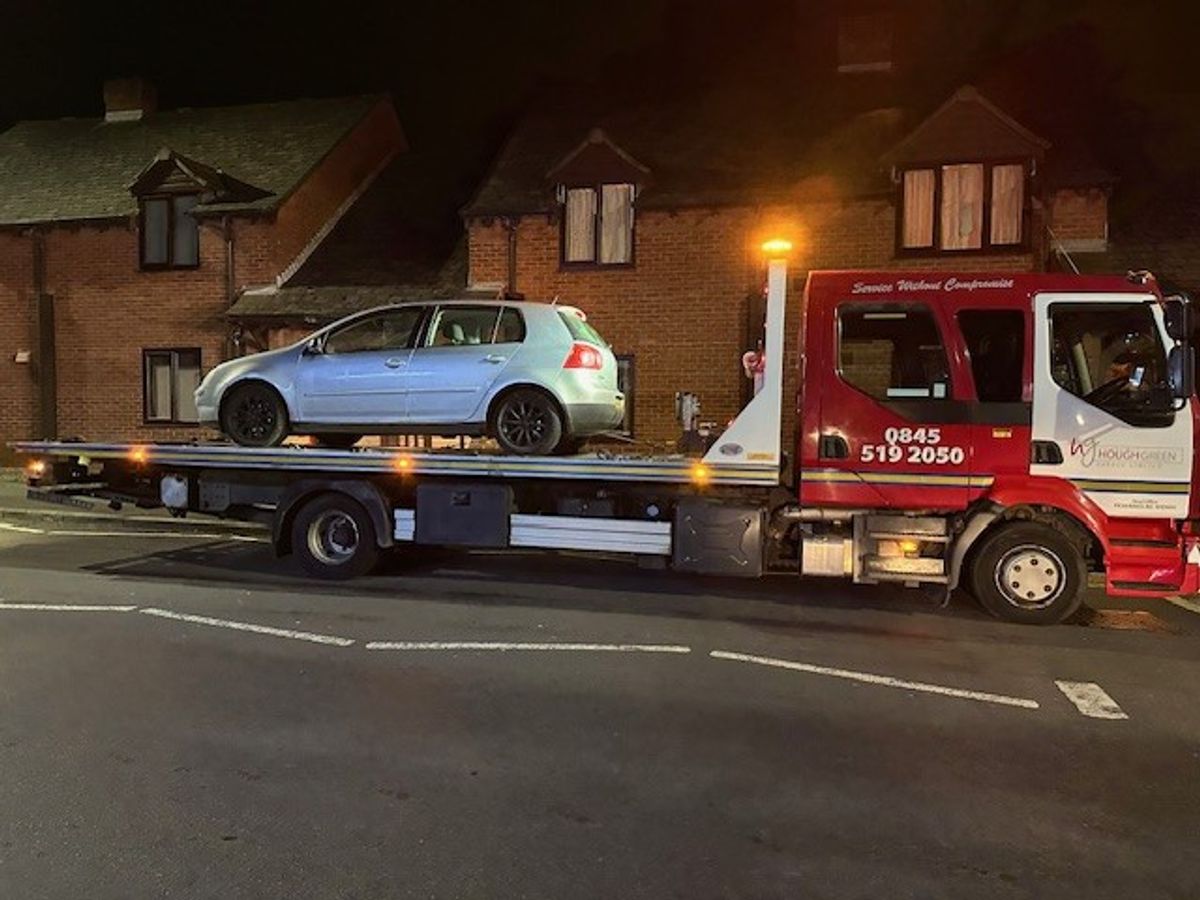 Christmas Eve car seizure after cops pull over driver in Oswestry