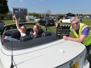 Supporting image for story: Film-lovers flock to weekend of drive-in movie fun