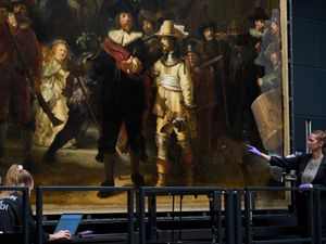 Supporting image for story: Rembrandt copied another artist’s dog for his famous Night Watch painting