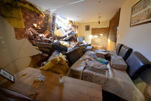 Inside Daljit Uppal's dining room, next door to Wendy Ayoub's house